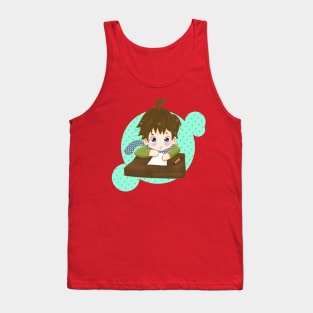 cute anime cartoon funny character Tank Top